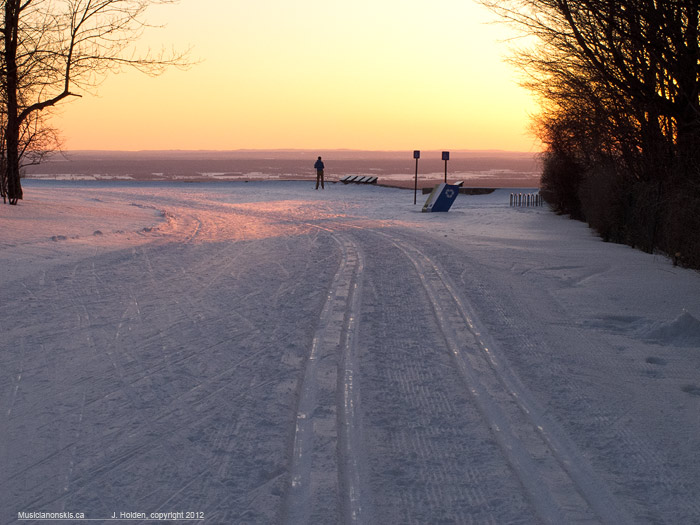 sunset at champlain lookout