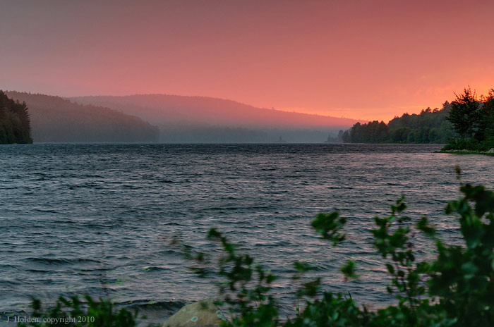 Approaching Rainstorm at Sunset