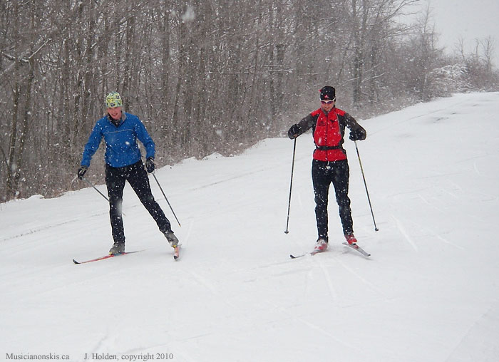 Skate Skiers, Champlain Parkway, Gatineau Park